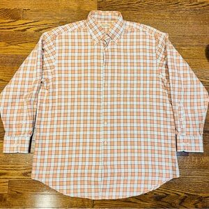 Peter Millar Plaid Button Down Shirt Men’s Large Mint